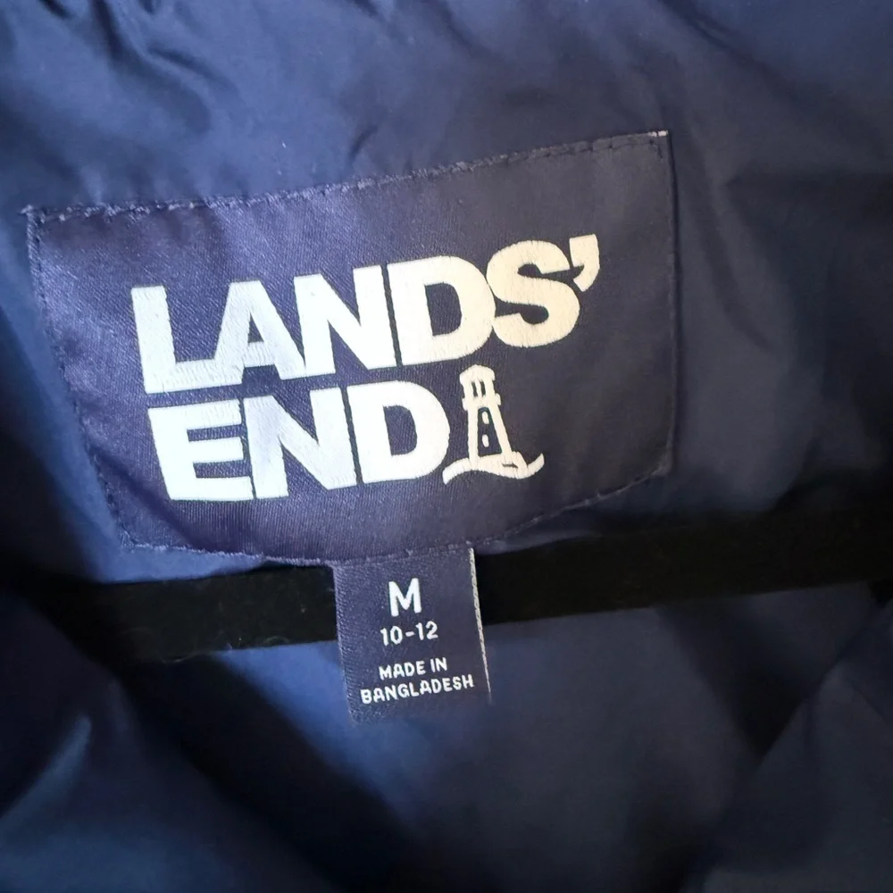 Lands' End Mixed Media Sherpa Fleece Jacket - Picture 3 of 4